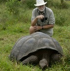 Fred with turtle