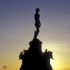 Florence Copy of The David at Sunset