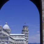 Pisa looking through Archway