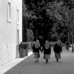 Assisi Santa Maria Degli Angeli Nuns B&W full