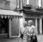 Two Women in Venice B&W - sm